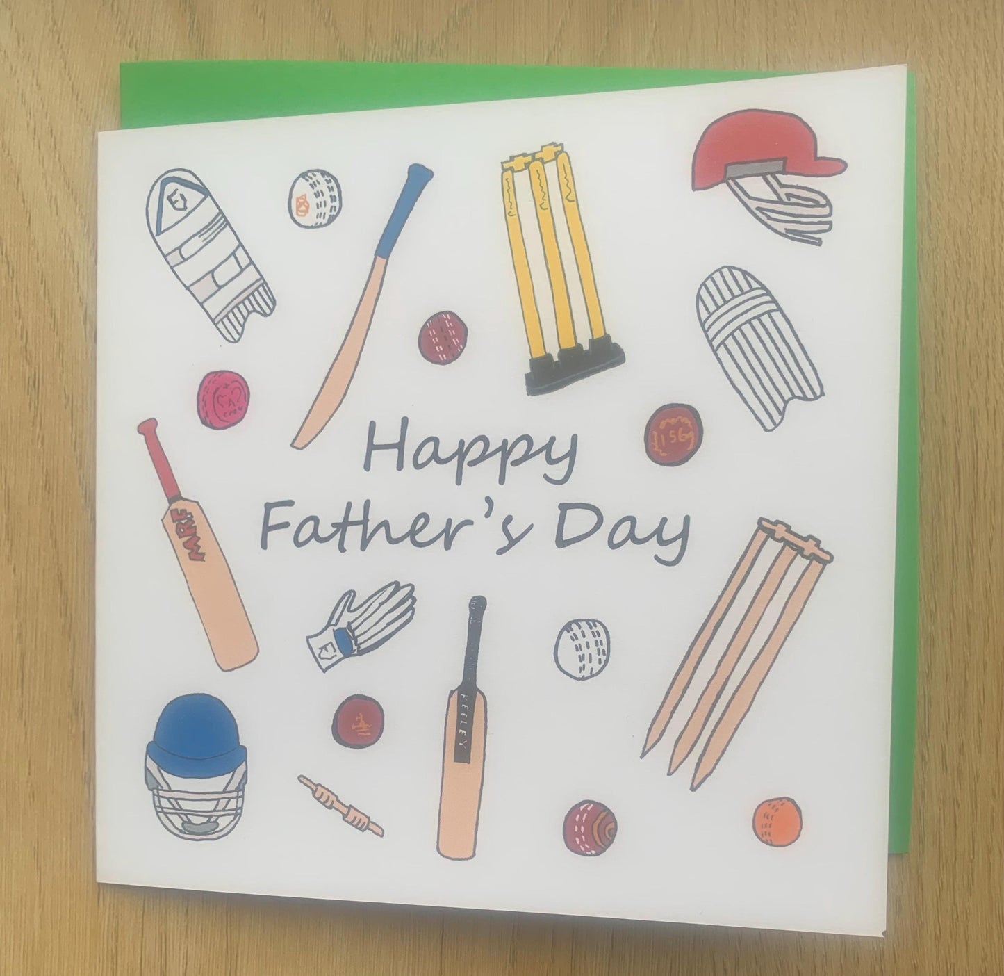 father’s Day card, Cricket, sports, dad, father, alternative