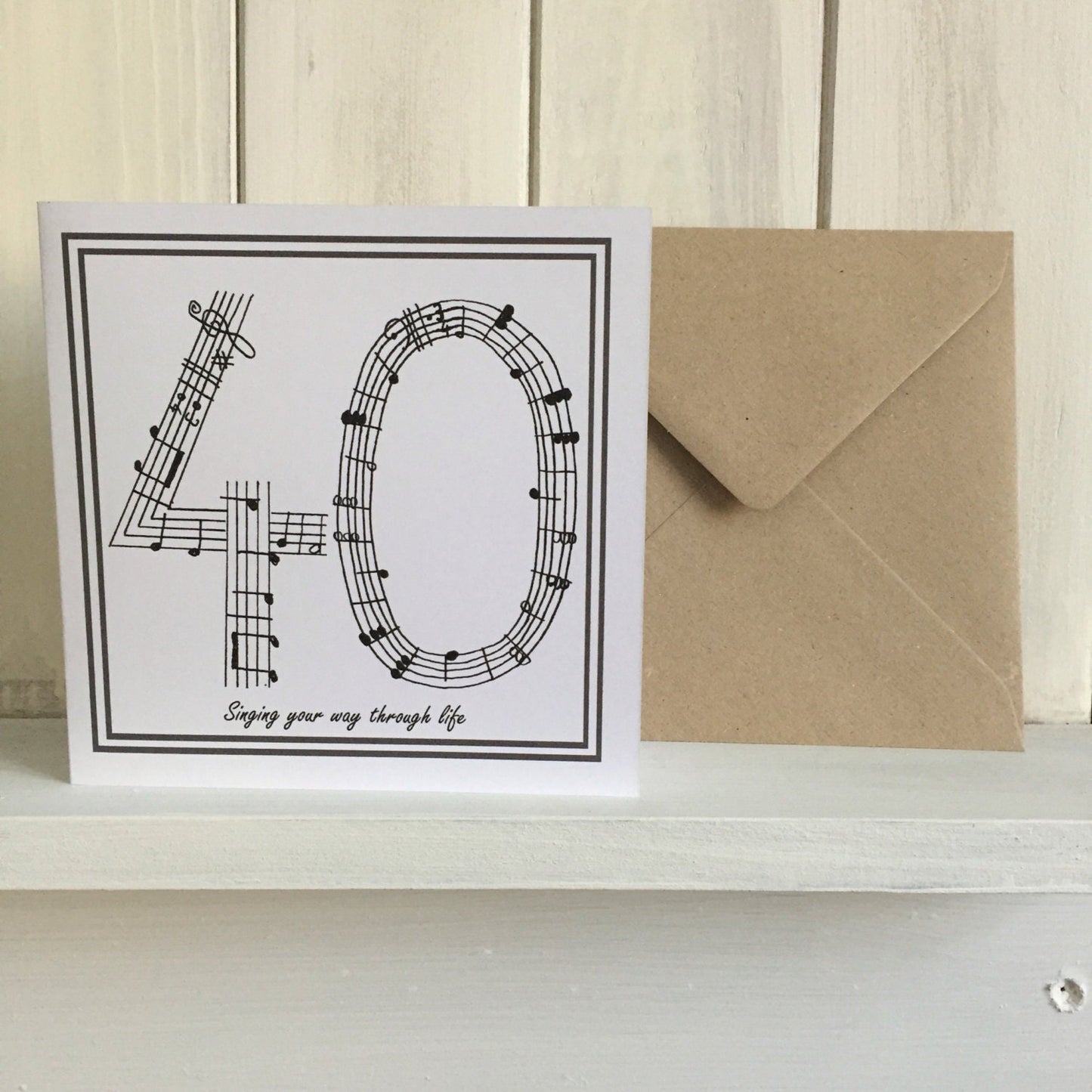 40th birthday card /music card/ singing card/ fourty