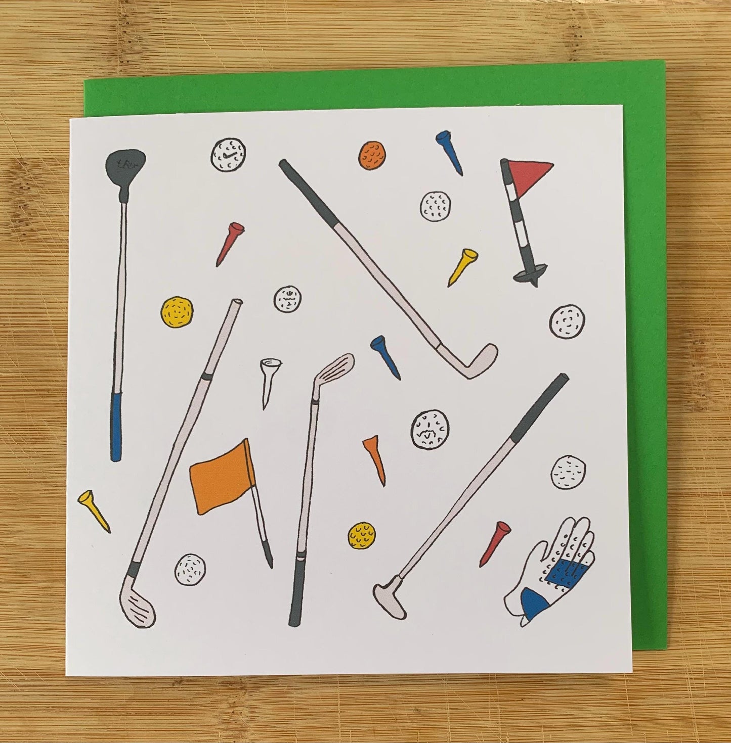 Golf card, male birthday card, golfing, sports greatings card, golf lover gift