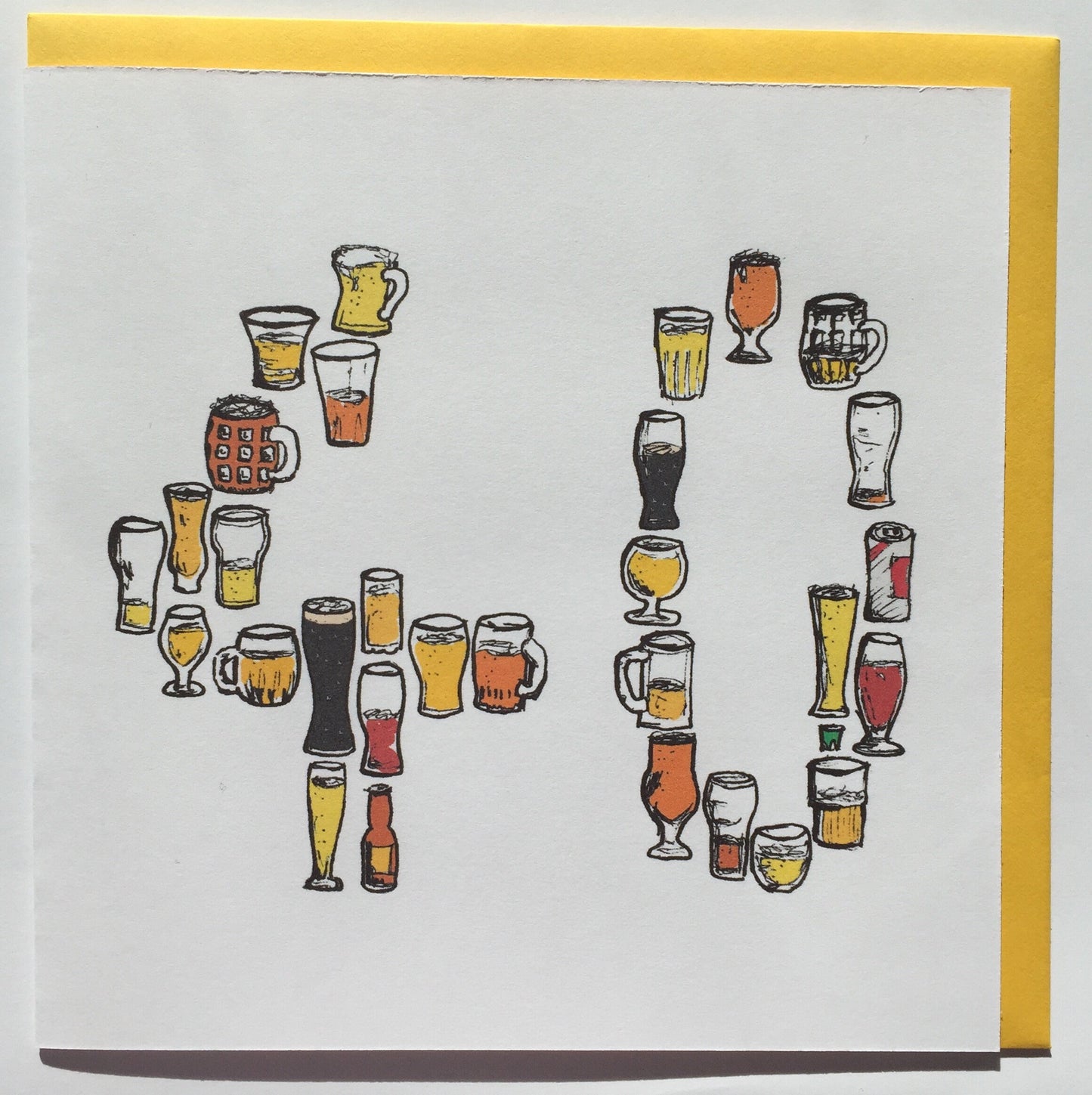 40th birthday card/ 40 card/ 40th card/ beer/ beer card