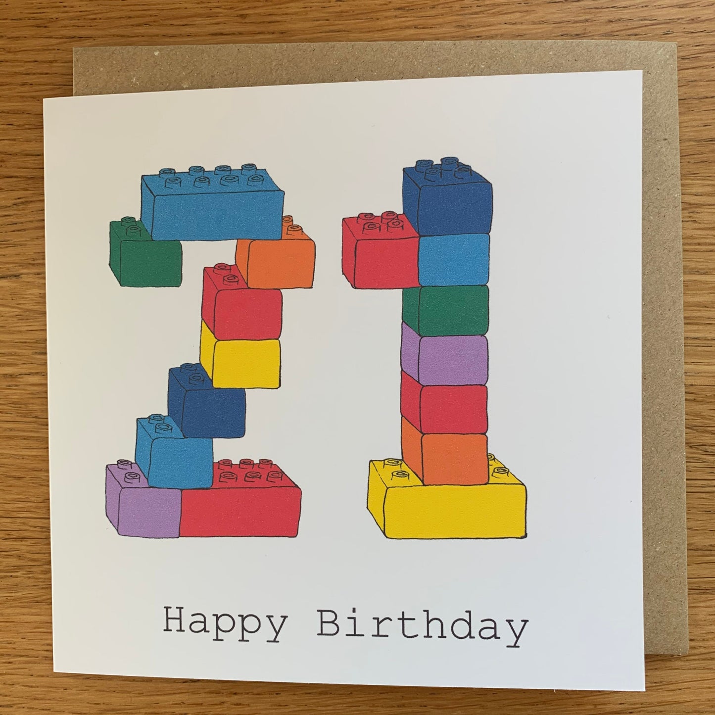 21 birthday card, blocks, male, man, twenty one 21st, twenty firsts