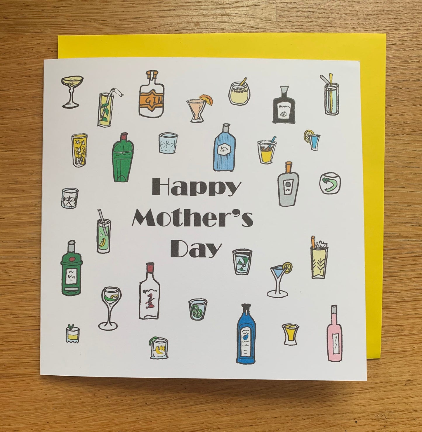 mother's day Card - gin Mother’s Day cards, Mother's Day, gin