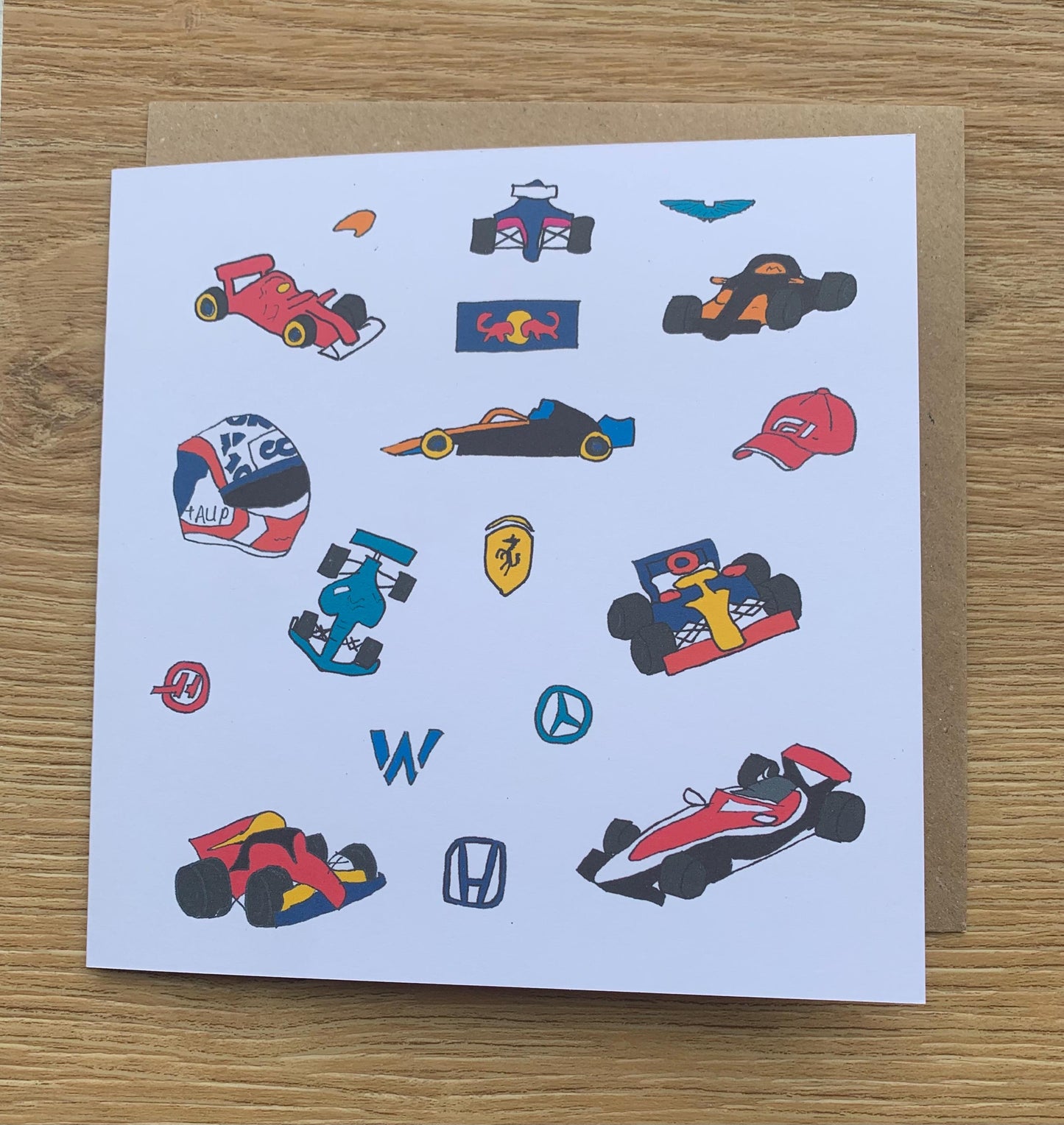 Formal 1 card, F1 happy birthday card, formal one, racing cars, car, cards, for him, male, her, motorsports,