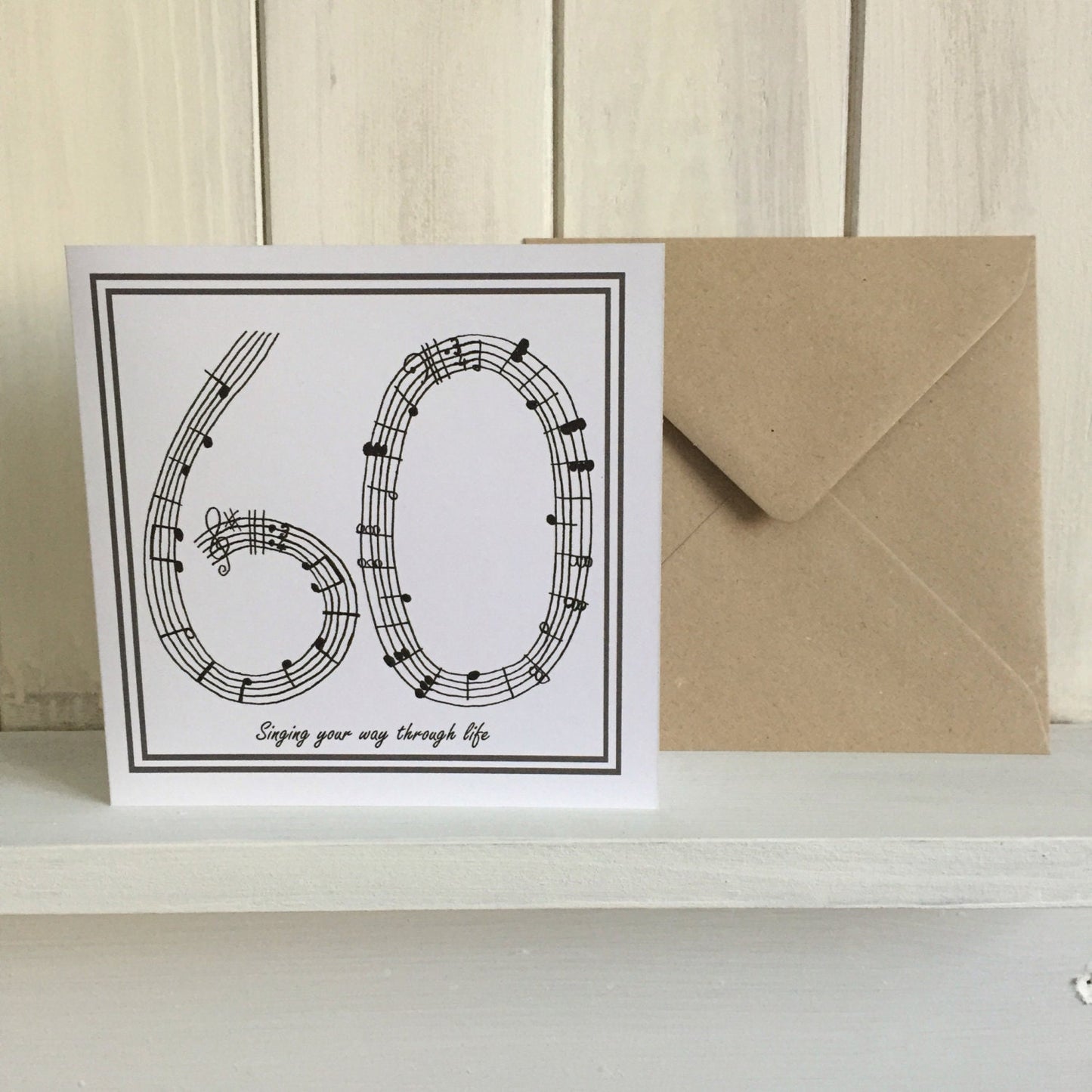 60th birthday card /music card/ singing card/ sixty