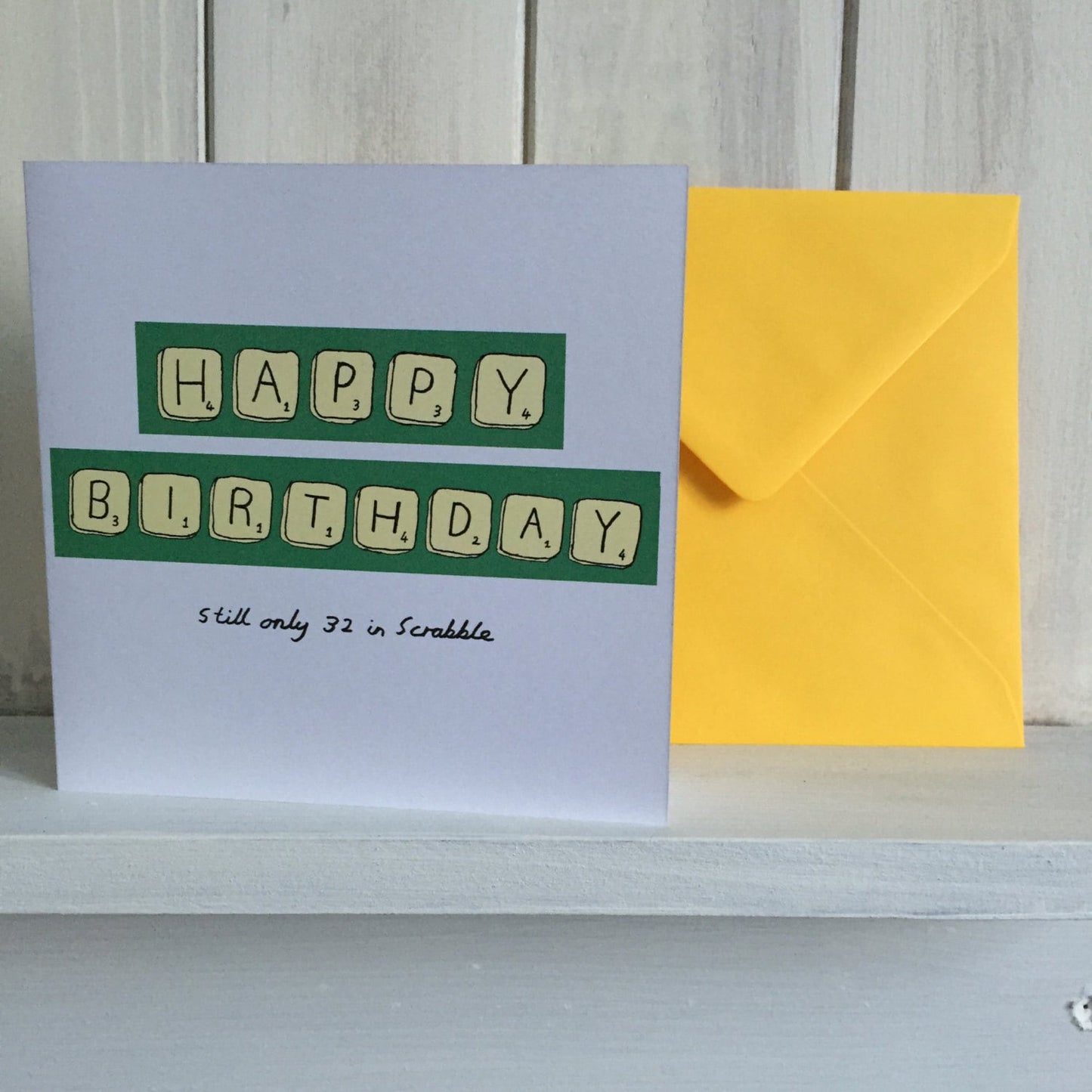 Birthday card, happy birthday card, scrabble