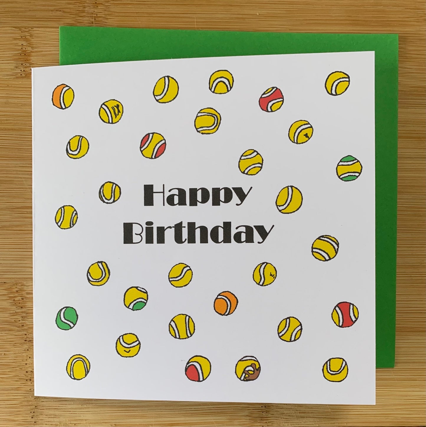 Tennis birthday card/ happy birthday card/ tennis card, sports card