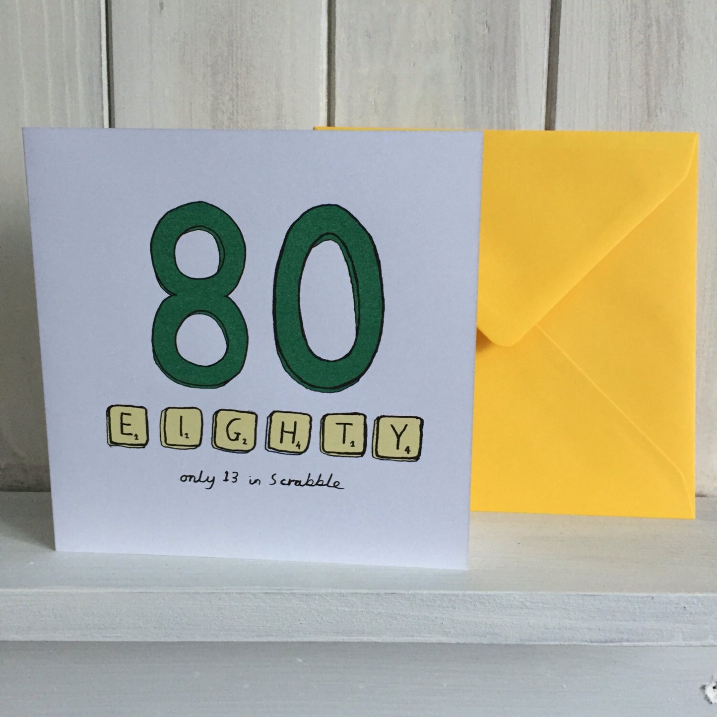 Happy birthday card 80th 80 scrabble eightieth birthday card forty birthday card eighty