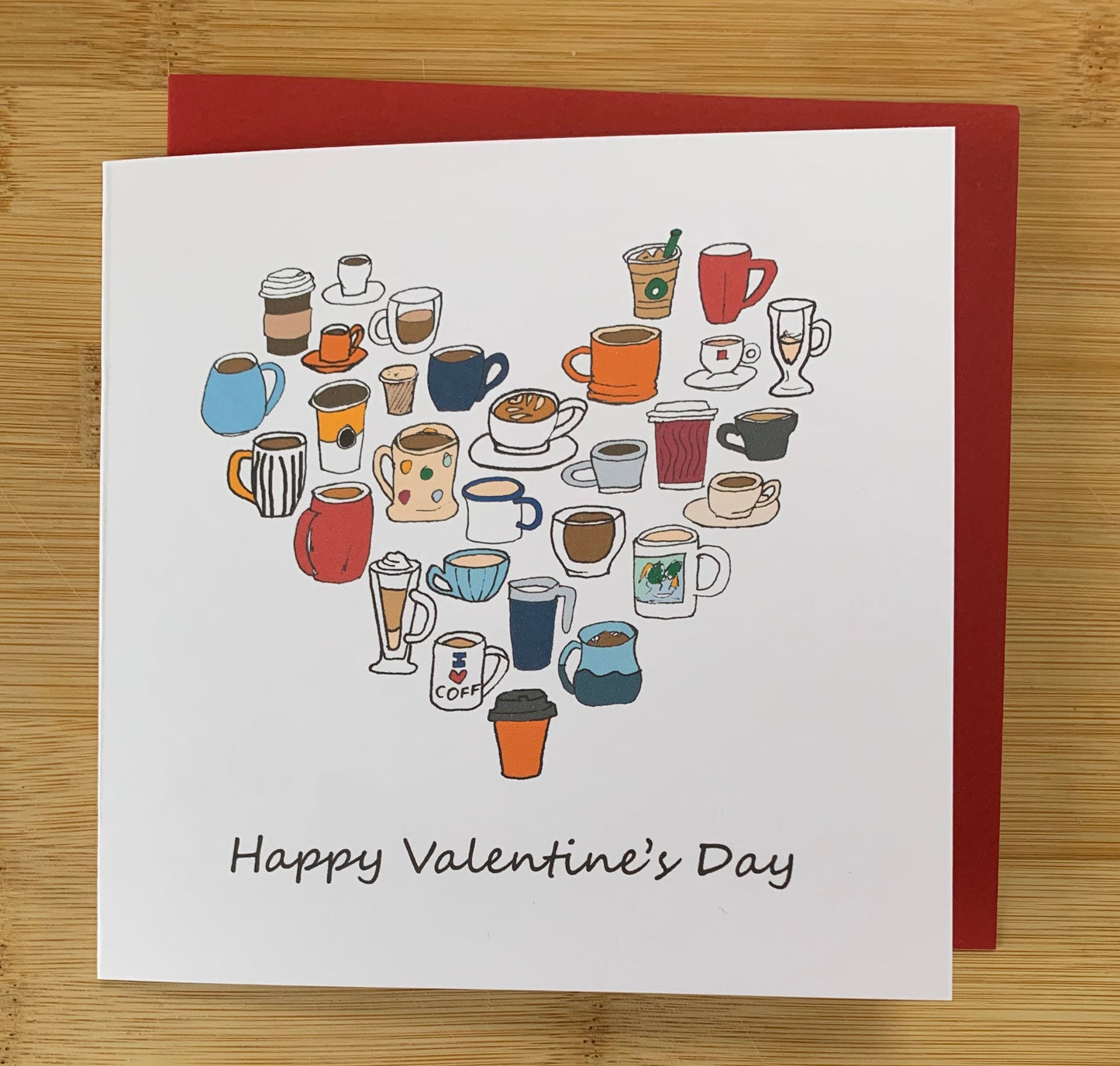 Valentines Day Card, coffee lover, coffee