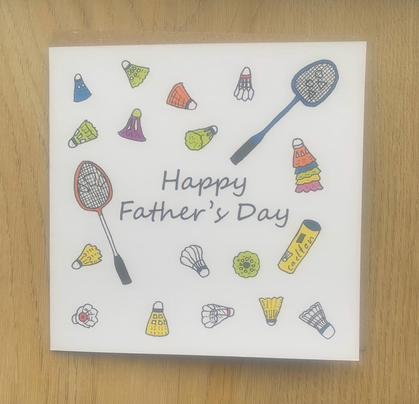 Father’s Day card, badminton, cards, Dad, father, sporty,