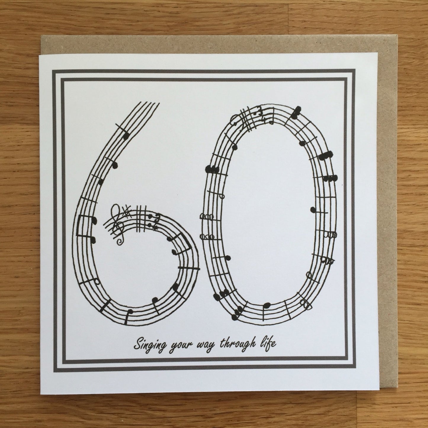 60th birthday card /music card/ singing card/ sixty