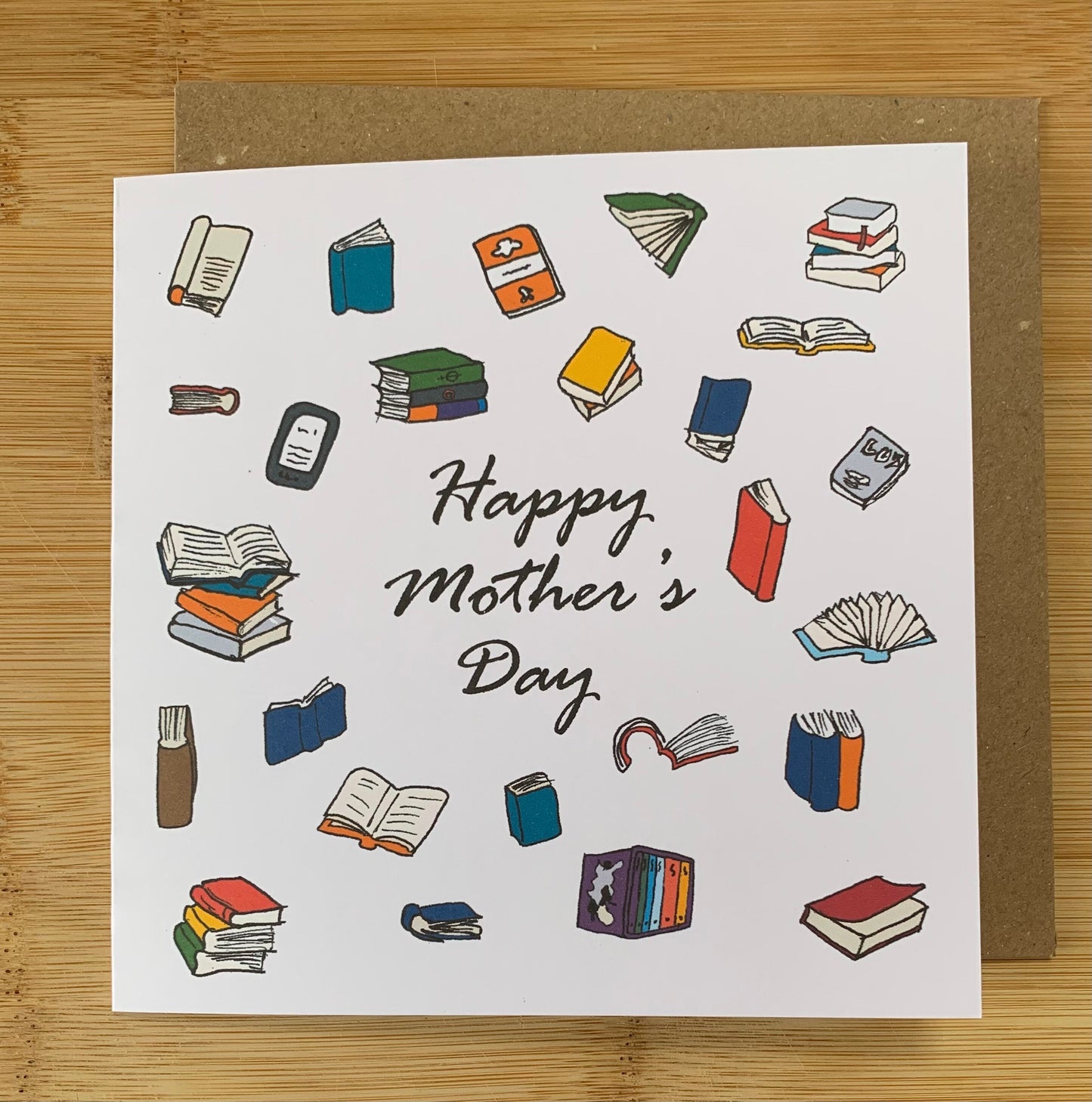 Mother’s Day cards, reading loving mum, mom, books