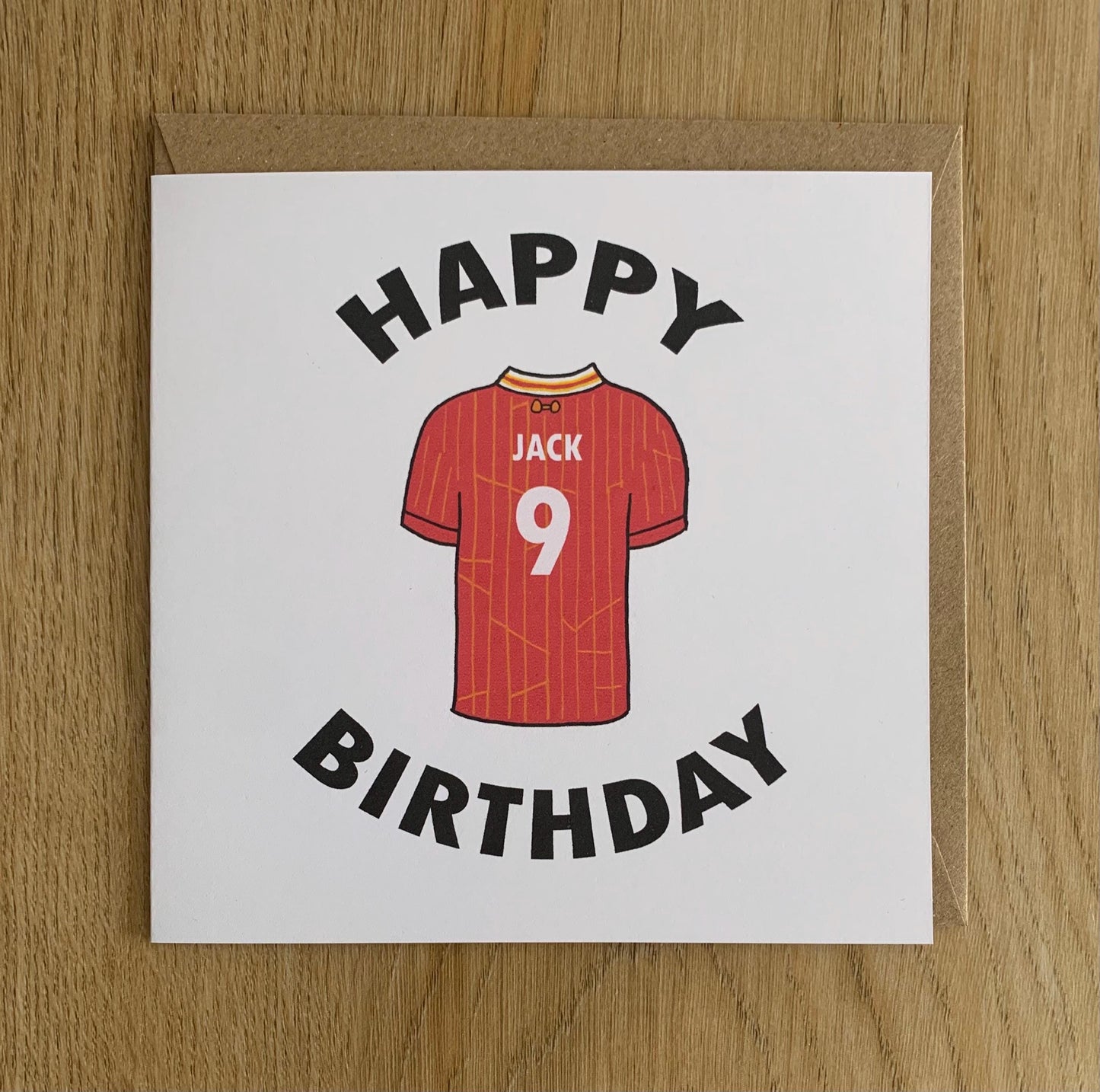 Liverpool birthday card, football,personalisation with name & age, Liverpool FC, the reds, boy, man, soccer, personalisation