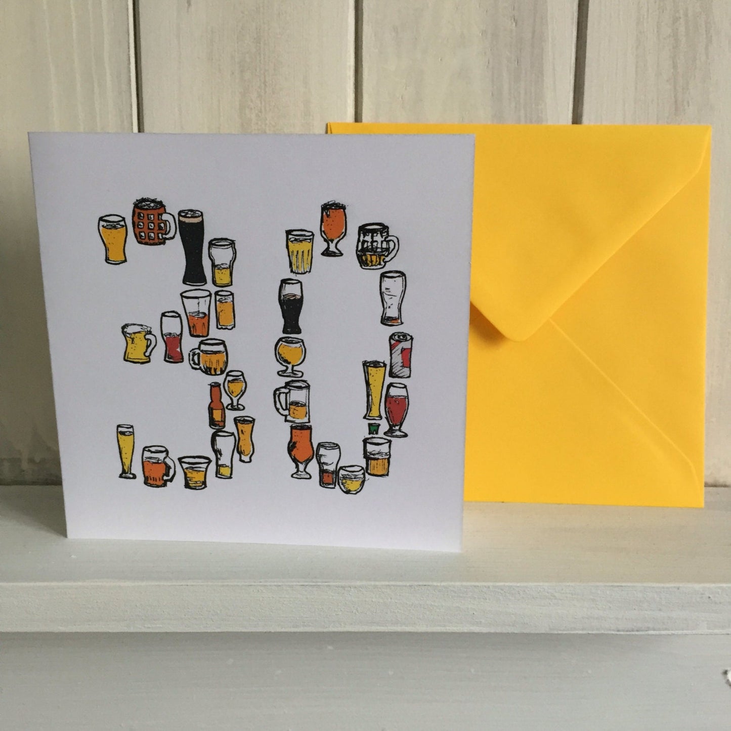 30th beer birthday card men /male drinking card