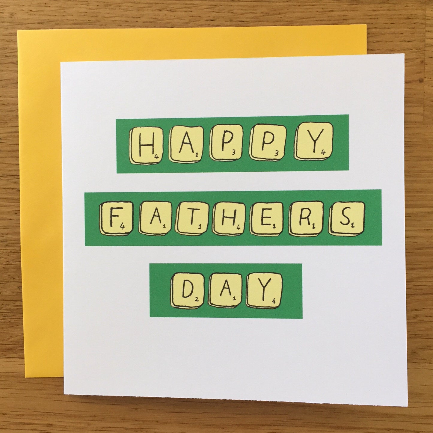 Father's day card/ scrabble/ Father's Day / scrabble Father's Day card