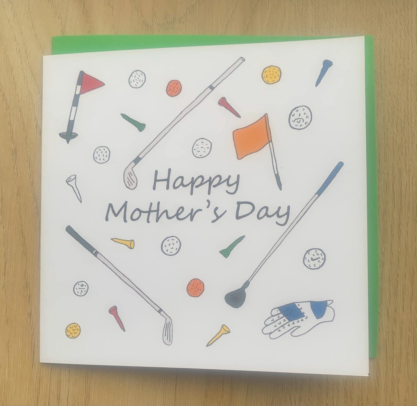 Mother’s Day card, Golf, golfing, sports greatings card, golf lover gift, mum, mom. Mother