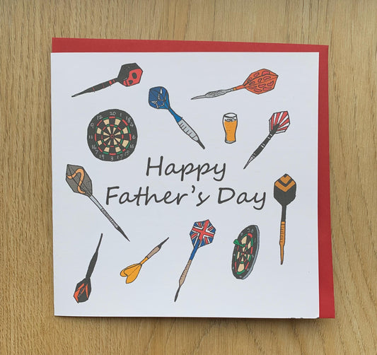 Darts Father’s Day card/ Dad / for him / sporty