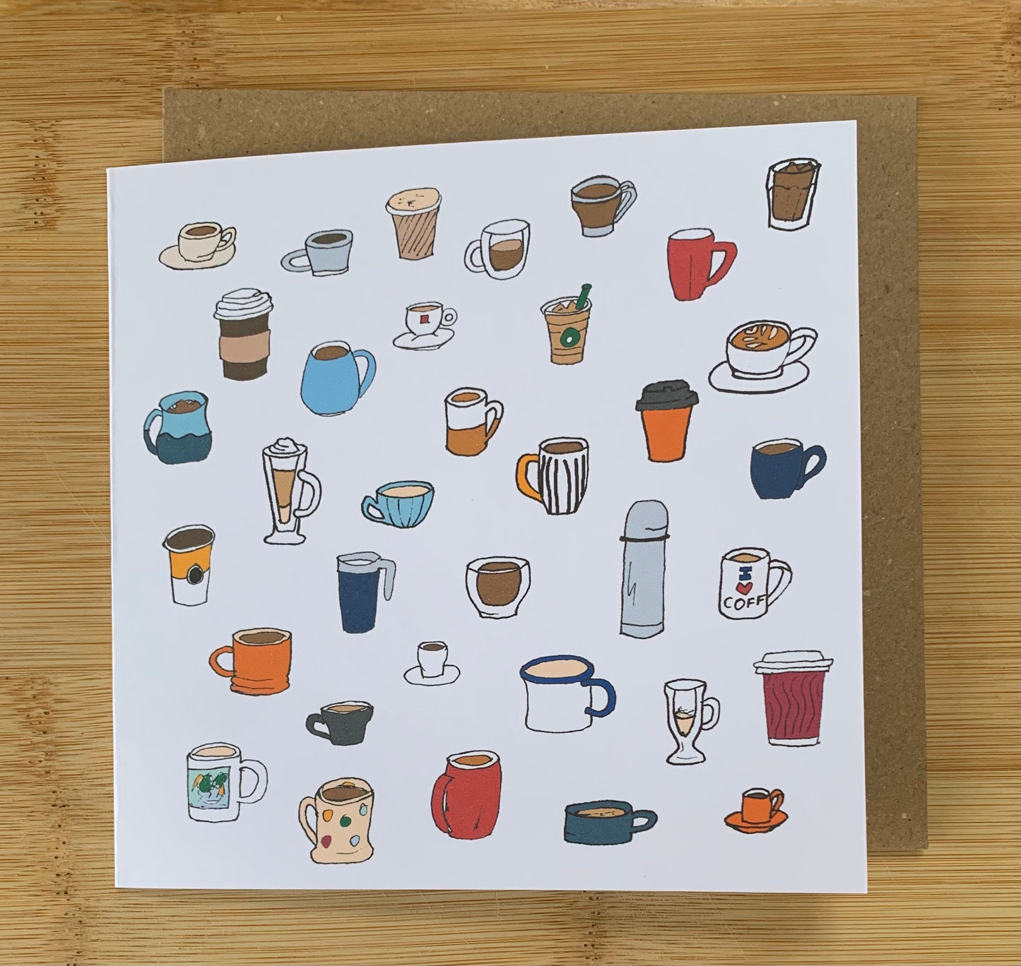 Coffe Birthday card/ happy birthday card/ coffee / for him / for her
